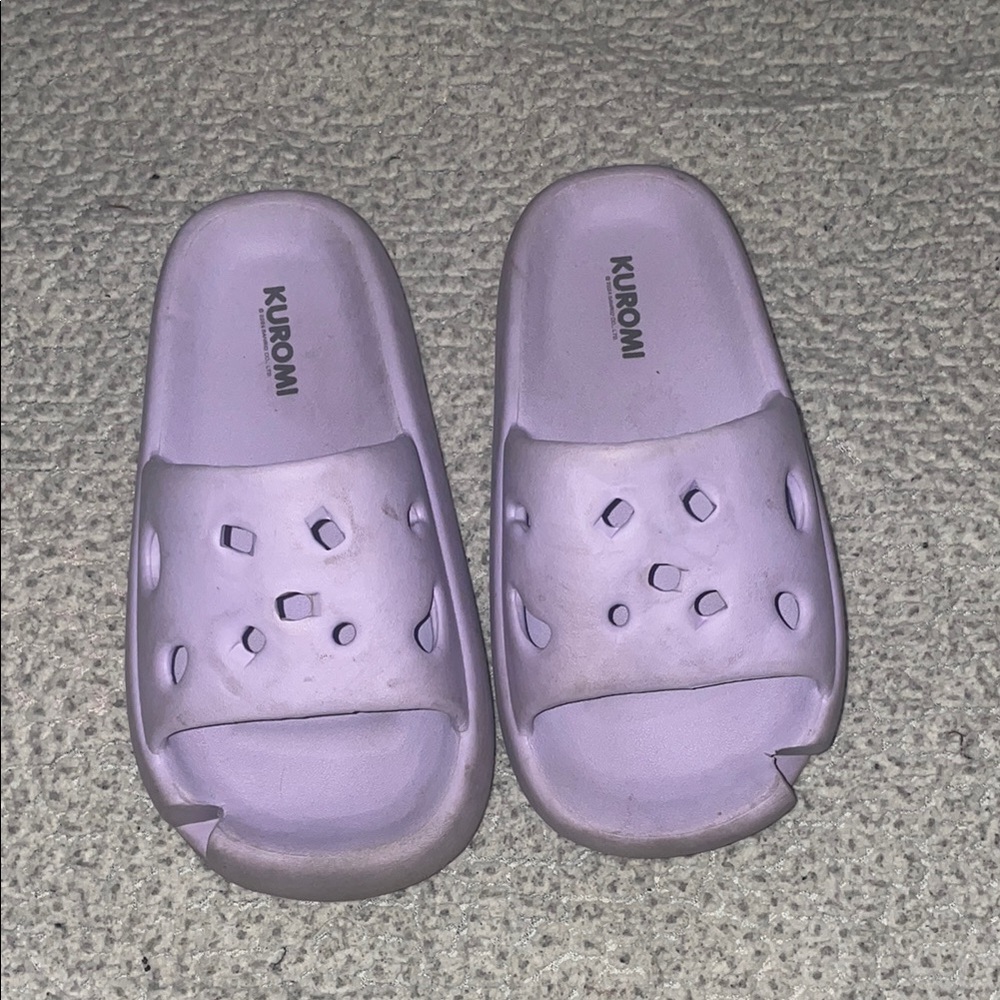 Kids Kuromi Purple Slide Sandals